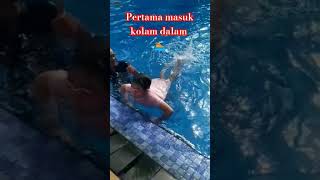 Nyemplung kolam #dalam#berani#mentalitas#senang #sehat