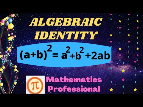 (a+b)2=a2+b2+2ab/identity/solution - YouTube