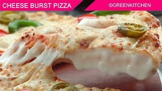 ઓવન, યિસ્ટ વગર બનાવો પિઝા/Cheese Burst Pizza In Gujarati/No Oven No Yeast Pizza