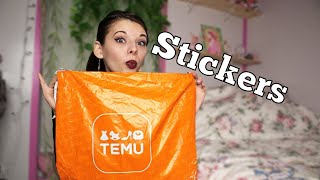 TEMU Stickers: Haul!✨📦 || TEMU Review!🧐
