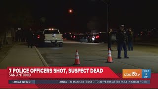 7 police officers shot at Texas apartment complex, suspect dead