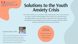 Solutions to the Youth Anxiety Crisis | Department of Human Services