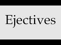 how to pronounce ejectives