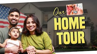 Our New Home Tour ||Empty House Tour||Telugu Vlogs From USA||Dream House Tour