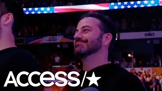 Jimmy Kimmel Explains Why He Was Smirking During Fergie's National Anthem Performance | Access