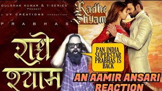Radhe Shyam First Look Poster | Reaction | Prabhas | Pooja Hegde | 2021 | Prabhas 20 First Look