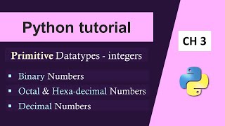 Python Basics For Beginners|Python Integer Datatype|Integer Datatype in Python