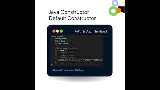 Java | Constructor | Default Constructor | Full Explained in Hindi | For Beginner