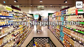 Grocery Shopping in Dubai!! Carrefour, Spinneys Supermarket Prices, Living in Dubai Tour 4K 🇦🇪