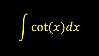 Integral of cot(x) - Integral example