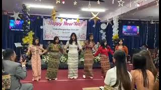 New year's myanmar gospel Song Dance performance 2024 Zotung christian fellowship