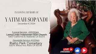 Yatimah Sopandi Funeral Service