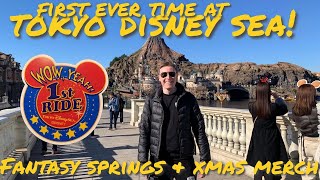 Day 1: First Day at Tokyo DisneySea (including Fantasy Springs \u0026 Christmas Merch!)