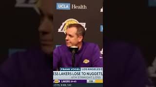 Frank Vogel says 'it could be worse' as Lakers lose 6th straight game #shorts
