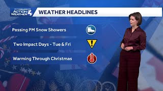 Three rain chances, two Impact Days this week for Pittsburgh | December 22