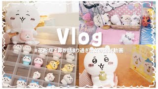 【ちいかわVlog】花粉症でおしゃべりが出来なくなった女の開封動画【UFOキャッチャーもあるよ♪】