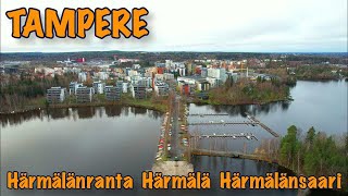 Tampere Drone 4K, Finland, Härmälänranta, Härmälä, Härmälänsaari