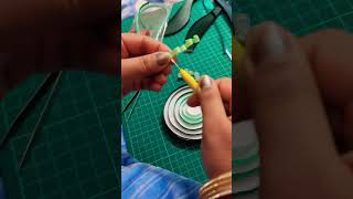 Quilled Green Ombre Circle | Beautiful Quilling Designs #quilling #ombre #circle #design