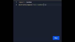 Generate random number python #shorts