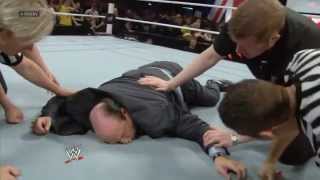 WWE: Paul Heyman is helped backstage 22/04/13 (WWE App Exclusive)