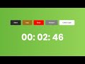 Stopwatch JavaScript with HTML CSS | HTML CSS JavaScript Stopwatch @raselcoder