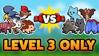 Super Auto Pets but we can only use LEVEL 3 PETS