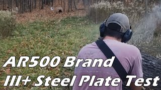 AR500 Brand III+ Plate Test