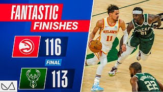 FINAL 4:56 of CRAZY Ending To Game 1 Hawks vs. Bucks 🔥🔥