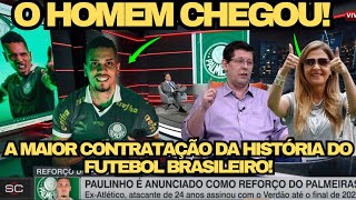 PAULINHO APRESENTADO NO VERDÃO, PRONTO PARA MUITOS GOLS !CONTRATO COM VERDÃO ATÉ 2029!