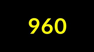 960 Seconds Countdown Timer With Sound Effect