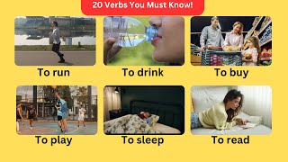 20 Essential Action Verbs You Use Every Day | Learn with Examples