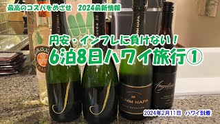 【円安・インフレに負けない！6泊8日ハワイ旅行①】2024年2月11日　ハワイ到着　本当に高い？レンタカー、食品、価格調査2024最新情報！　3BRペントハウス204㎡　ルームツアー