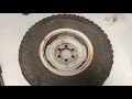 How to dismount tires from split rims Land Cruiser FJ40 FJ45 Landcruiser