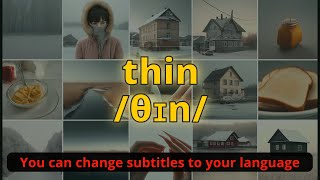 Thin meaning with 5 examples