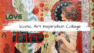Using Iconic Art to Inspire Art Journal Pages - Mixed Media Art Journaling Techniques