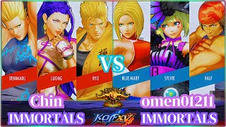 KOF XV🔥Chin🔥VS🔥omen01211🔥The Next Level Of KOF Season Full Combos🔥Rank Match🔥The Battle of Warriors🔥