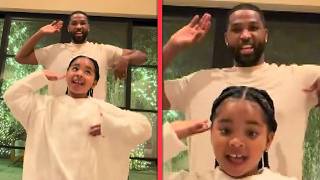 Khloé Kardashians Daughter True Thompson Performs KATSEYE With Dad Tristan