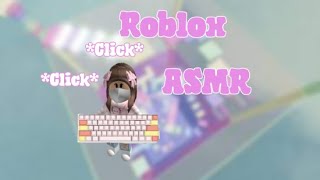 ROBLOX ASMR M&M tower🤎 but it's very RELAXING *VERY CLICKY*🌈🐻 (roblox keyboard sounds to relax to)