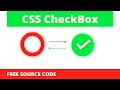 CSS Custom Animated Checkbox No Image - How To Make CSS Switch / Toggle / Custom Checkbox - Only CSS