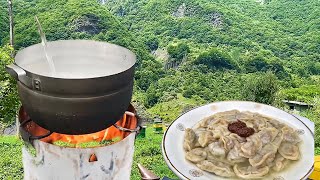 ESANE SULU MANTI❗️İSTER RAMAZAN iCiN BUZLUGA AT İSTER AKŞAMA YEMEK YAP |asmr cooking in nature