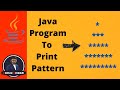38 | Java Program to Print Full Triangle Pattern | Java Nested For Loop