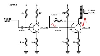 Audio Amplifier with Negative Feedback Build Oscilloscope Demo