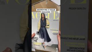 Destroying a Vogue-Magazine 📰✂️ #vogue #vogueparis #cutting