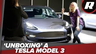 'Unboxing' my Tesla Model 3 - Ashley takes delivery of her new Model 3