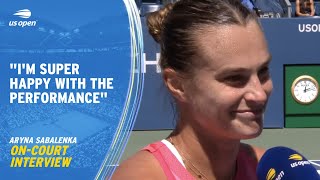 Aryna Sabalenka On-Court Interview | 2023 US Open Round 3