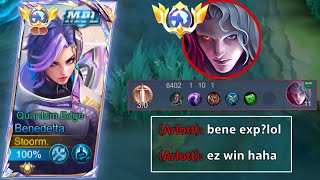 BENEDETTA VS ARLOTT FOR EXP LANE!! | BENEDETTA GAMEPLAY | MLBB |