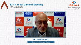 Bajaj Electricals Limited – 82nd Annual General Meeting – August 11, 2021