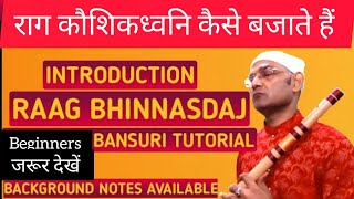 Koshikdhwani | Bhinnasdaj Bajna Sikhe | 1st Raga For  Begginers | Bansuri Tutorial | Anjani Flute