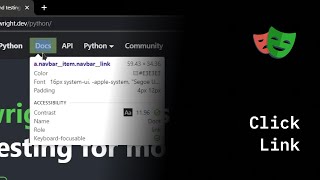 Playwright Python - Click Link