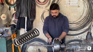 Making of leaf spring  | custom-made spring making | how do they do it #springmachinefactory